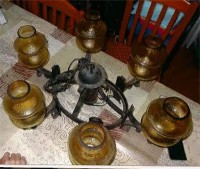 LAMPARA DE HIERRO FORJADO